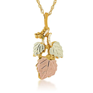 Classic Foliage VIII - Black Hills Gold Pendant