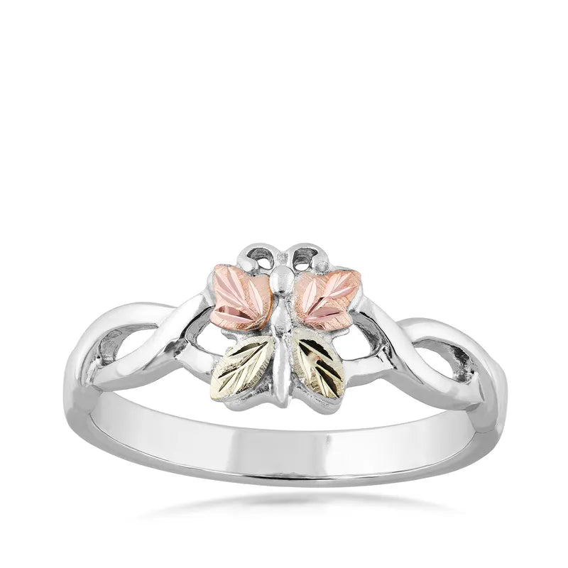 Butterfly - Sterling Silver Black Hills Gold Ring – Fortune And Glory ...