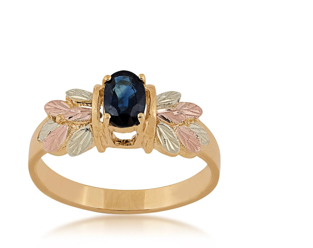 Genuine Sapphire - Black Hills Gold Ladies Ring – Fortune And Glory ...