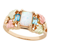 Square Opal - Black Hills Gold Ladies Ring