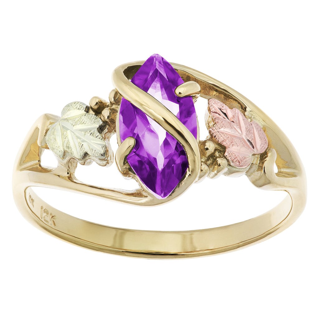 Genuine Amethyst - Black Hills Gold Ladies Ring – Fortune And Glory ...