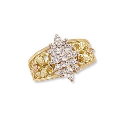 Black Hills Gold Array Of Diamonds Ring - Jewelry