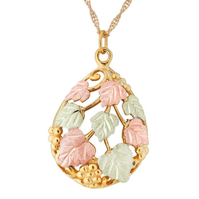 Bountiful Leaves - Black Hills Gold Pendant